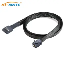 Cable OCuLink SFF-8611 4i a SFF-8643 para servidor 90°