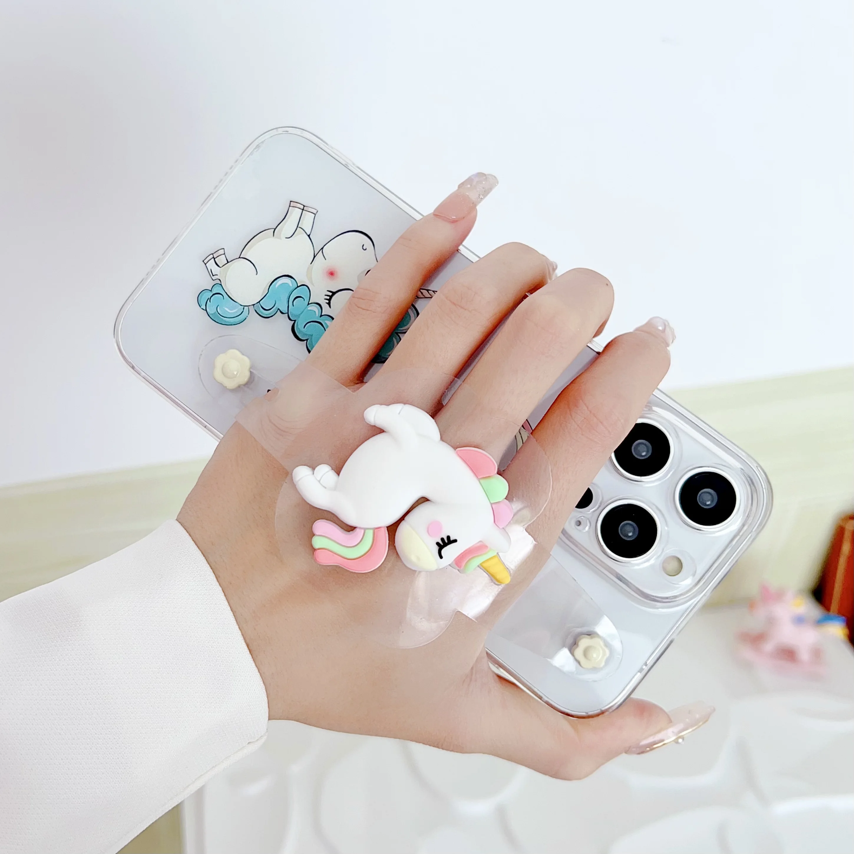 Para Samsung Galaxy A07 A17 A57 A37 A06 A16 A26 A56 A04E A05 A15 A05s A25 A35 A55 Castillo Unicornio funda correa de muñeca - imagen 5