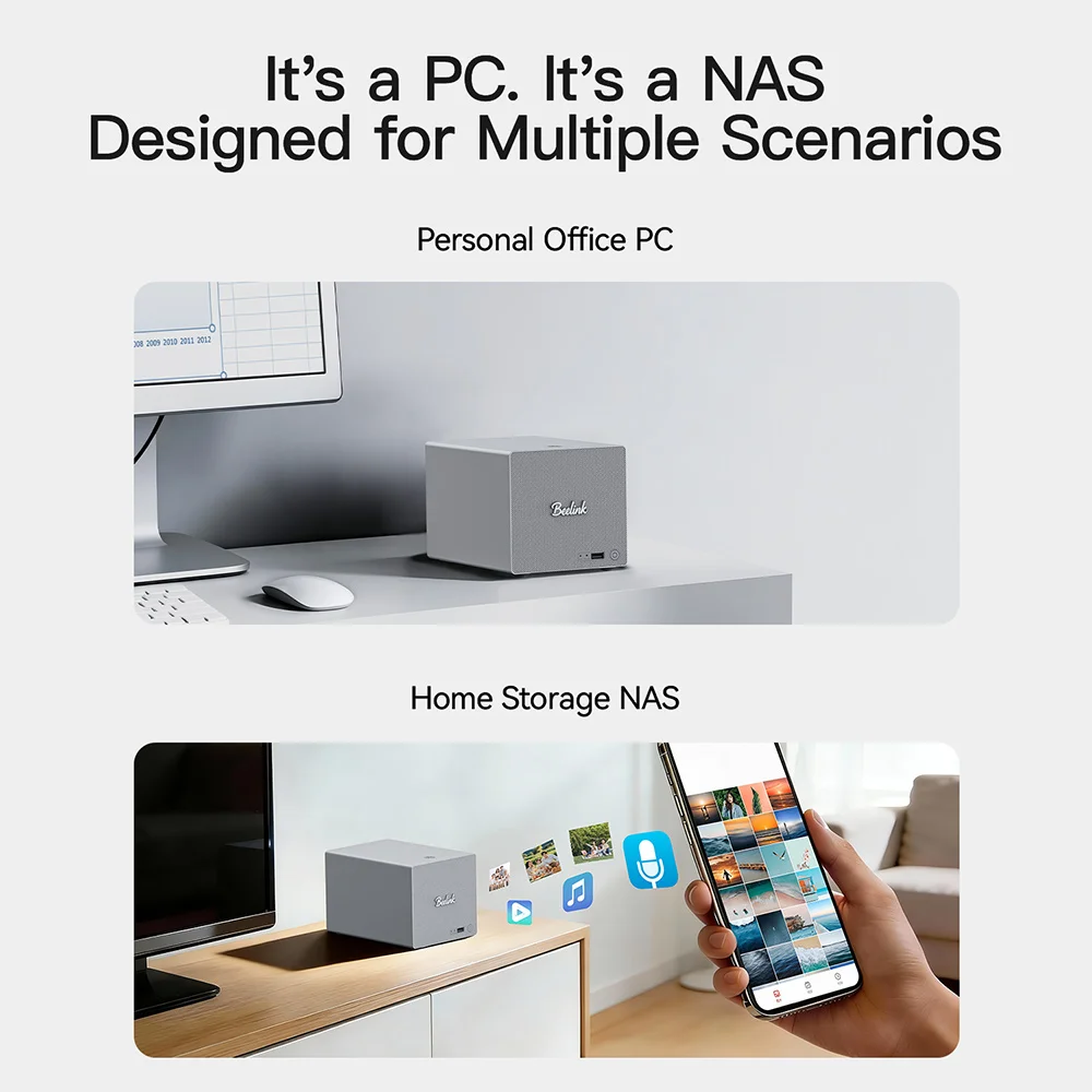 Beelink ME Mini Pro PC NAS Intel N95 LPDDR5 2.5Gb - imagen 5