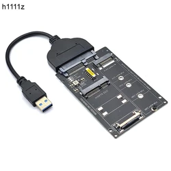 Adaptador SSD M.2 a USB 3.0 con mSATA NGFF para portátil