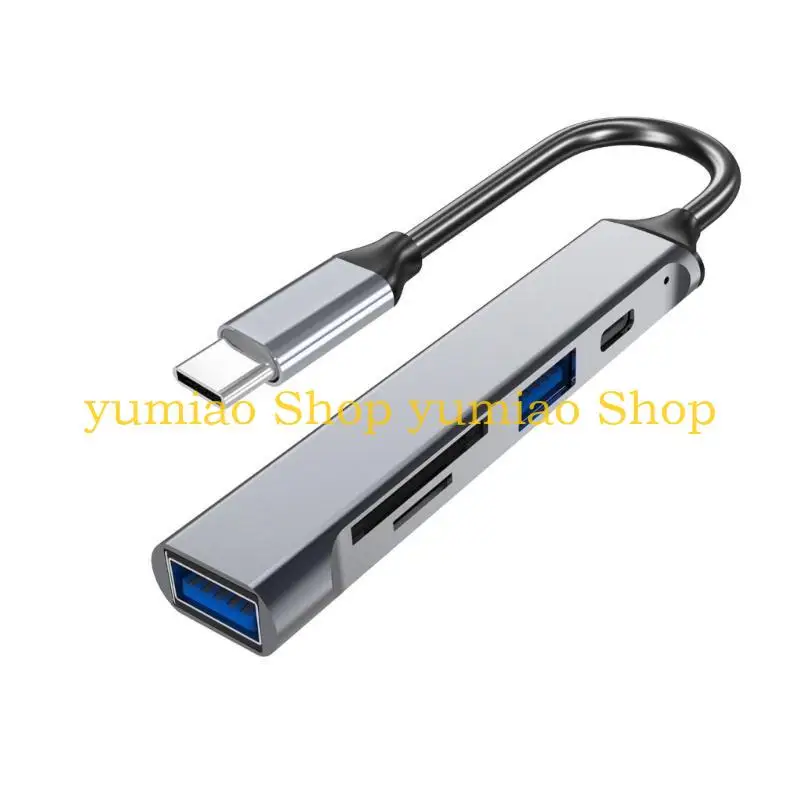 587b 5 puertos USB Tipo C Hub a 5port Tipo C USB3.0 2.0 CUBLO DEL ADAPTER TARJETA PARA