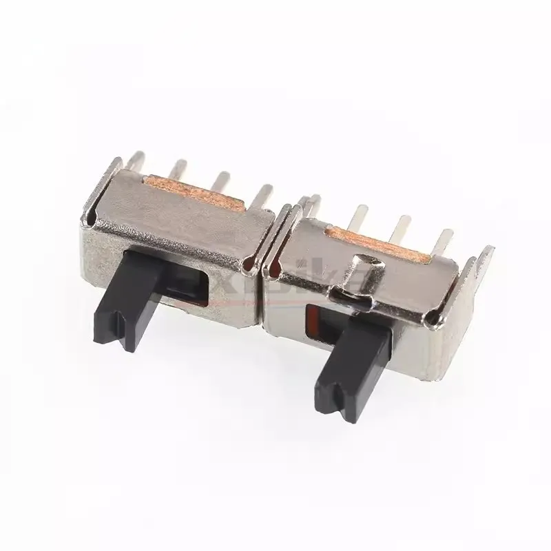 50 Uds SS12D07 mango alto 2/3/4/5/6/7mm interruptor de palanca Mini interruptor deslizante Vertical 1P2T 3 5 pines DPDT paso de pie 2,0 MM 500mA DC 50V - imagen 4