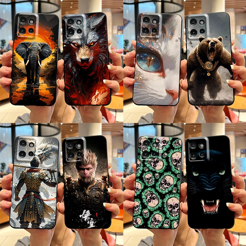 Funda de TPU a prueba de golpes para Motorola Moto Edge 50 Pro Edge 50 Neo Ultra Black Myth Wukong cubierta protectora pintada Capa Fundas Coque