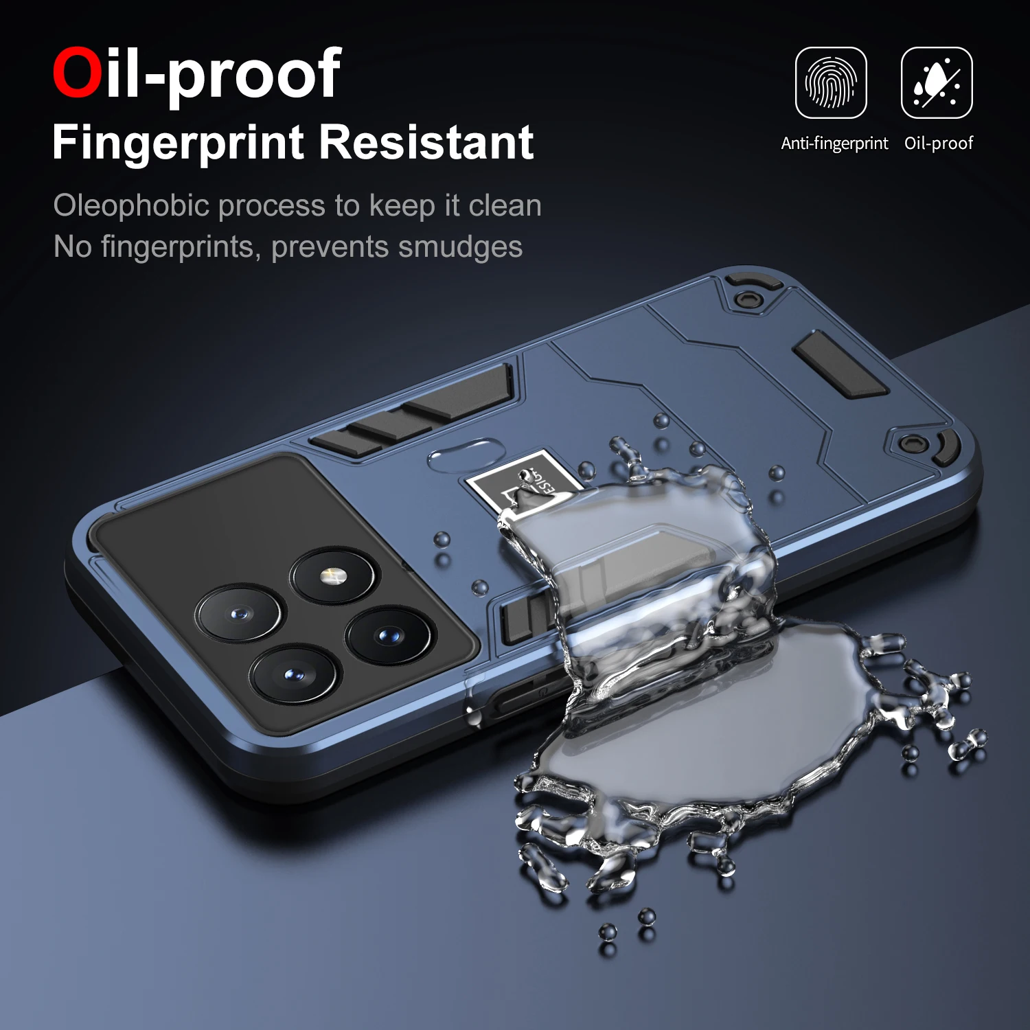 Funda de armadura para Xiaomi Redmi Note 13 Pro 4G, protección de silicona, cámara completa, dura, a prueba de golpes, funda de teléfono RedmiNote13Pro Coque - imagen 5