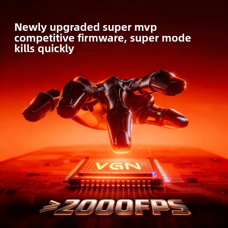 VGN Flying Dragon Y2 Pro Max ratón inalámbrico para juegos PAW3395 PAW3950 8K Bluetooth 2,4G con cable de carga rápida ratón para juegos Esports - imagen 5