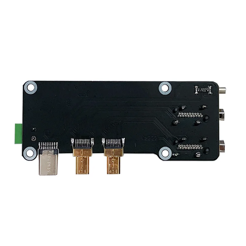 Placa adaptadora Raspberry Pi 5/4B, Micro HDMI a HDMI, salidas duales 4K, todos los puertos USB al lado de Pi, UART - imagen 3