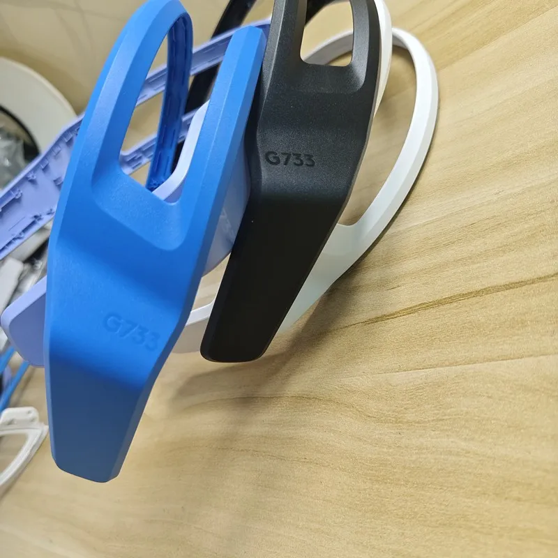 Piezas de repuesto para auriculares inalámbricos Logitech G733, diadema de plástico, micrófono de goma de silicona, bisagra, piezas de repuesto giratorias - imagen 5