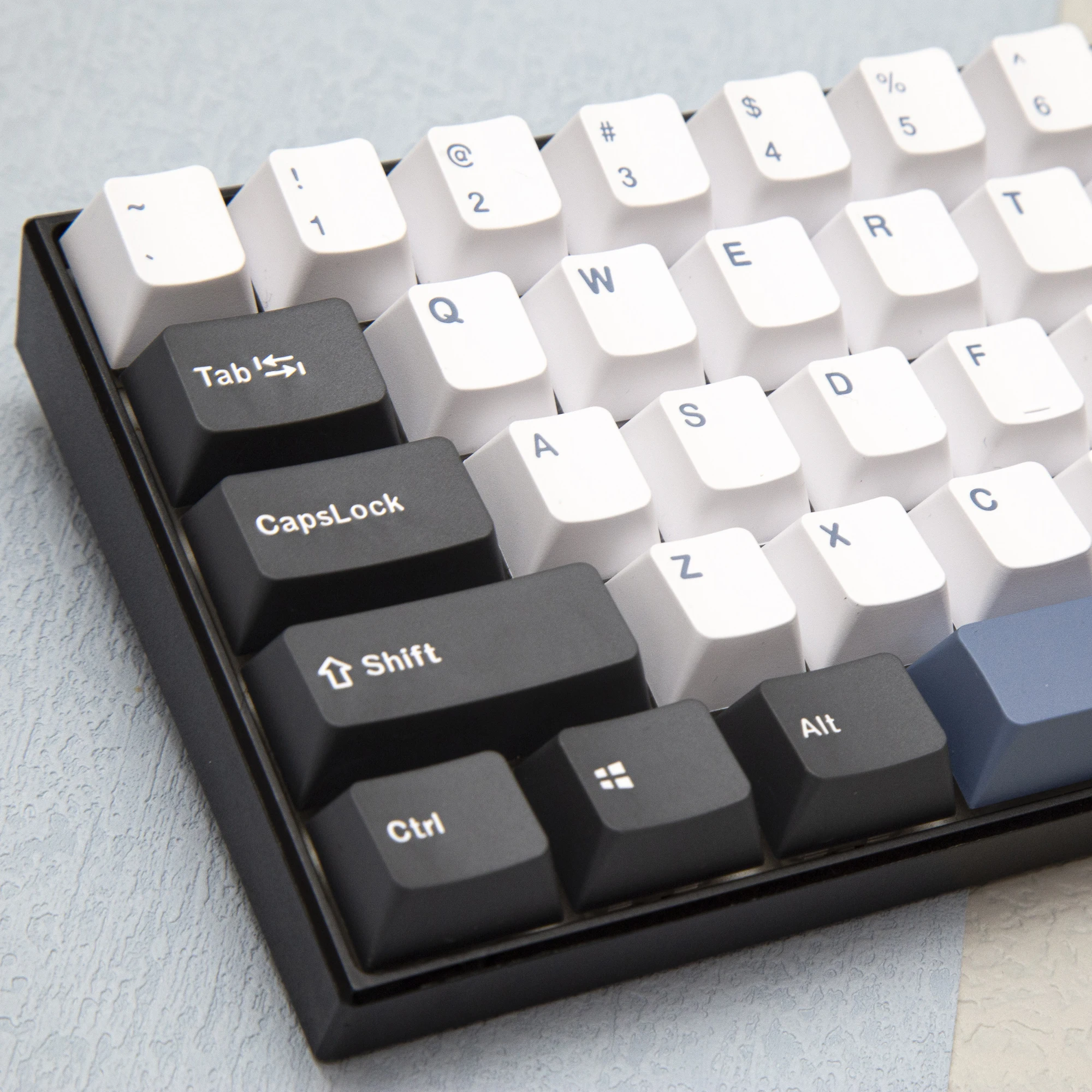 Teclas árticas GMK de 174 teclas, teclas PBT de doble disparo con perfil de cereza para teclado mecánico, teclas personalizadas de color blanco y negro