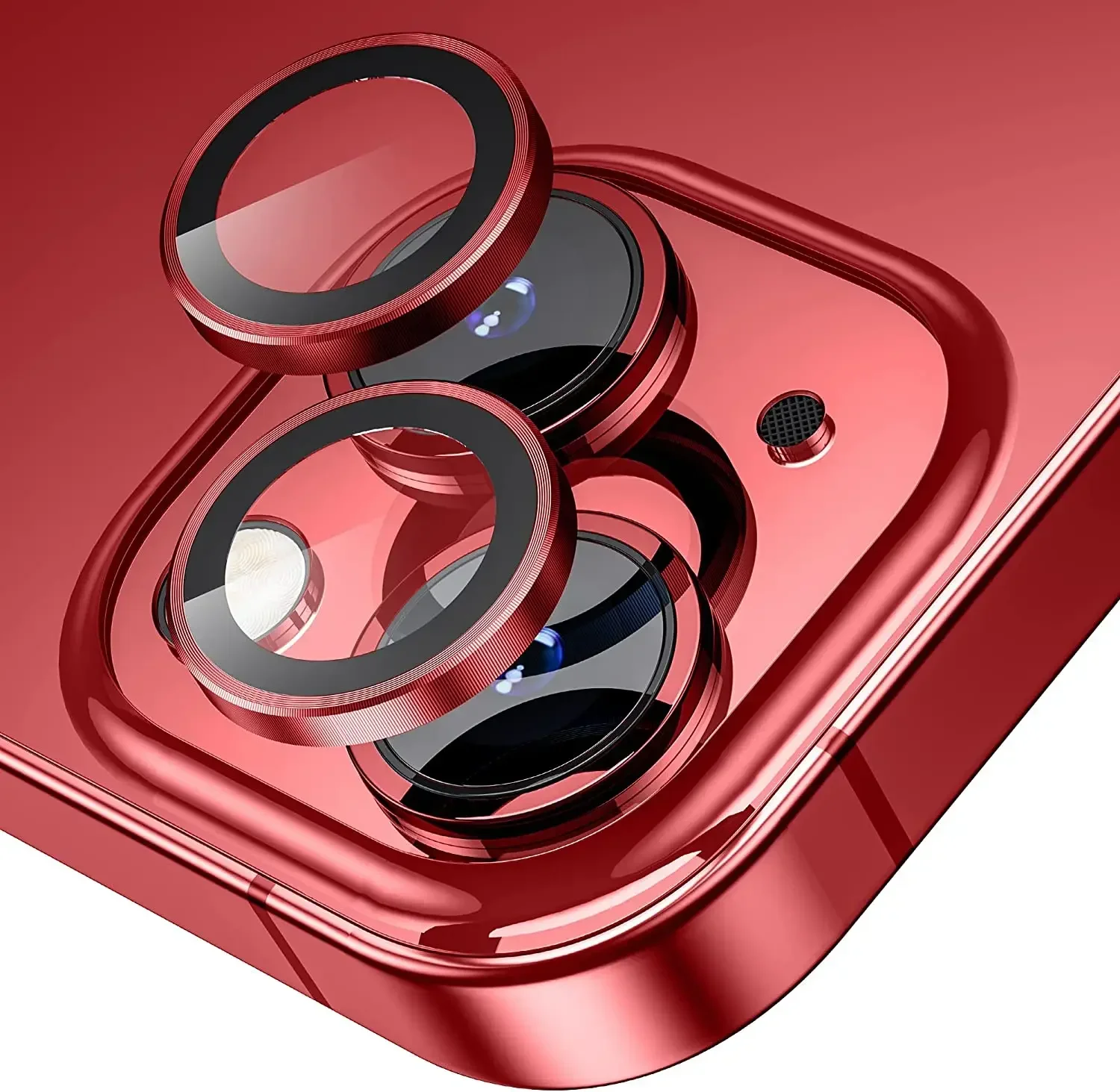 Protector de lente de cámara de color morado oscuro, 2-3 uds., para IPhone 14, 15 16 Pro Max Plus, accesorio de película de protección de vidrio para IPhone 17