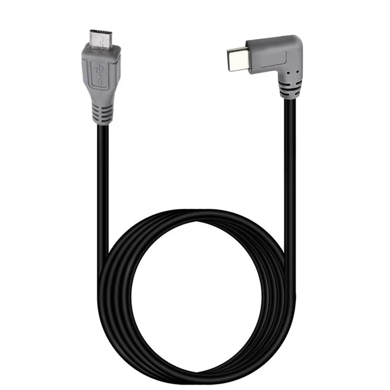 100cm Micro 5P macho/Mini B macho a ángulo de 90 grados izquierda derecha tipo c macho convertidor OTG adaptador Cable de datos - imagen 3