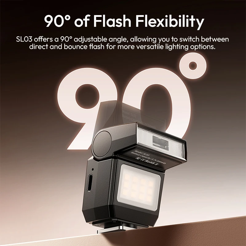 Ulanzi SL03 Mini cámara Flash luz velocidad Lite para Canon para Sony para Nikon para Fuji cámara DSLR Vlog fotografía al aire libre disparos - imagen 5