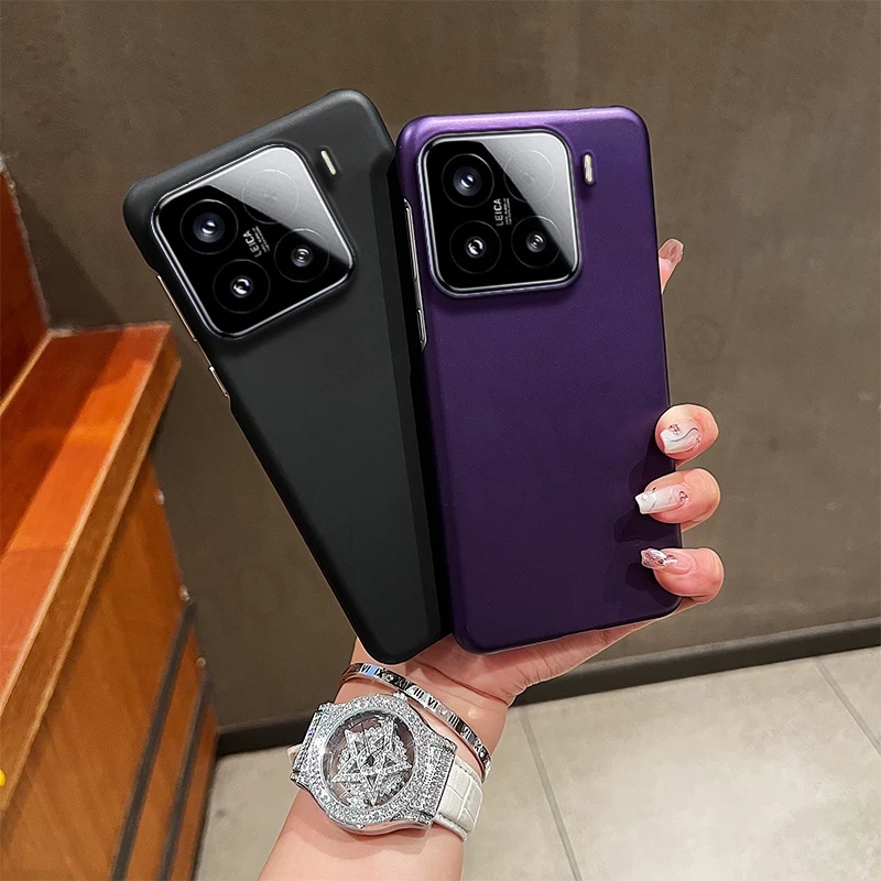 Funda de plástico duro mate de goma de lujo para Xiaomi 15 14 13 13T 12 12T Ultra Pro, funda trasera para teléfono con PC antihuellas - imagen 5