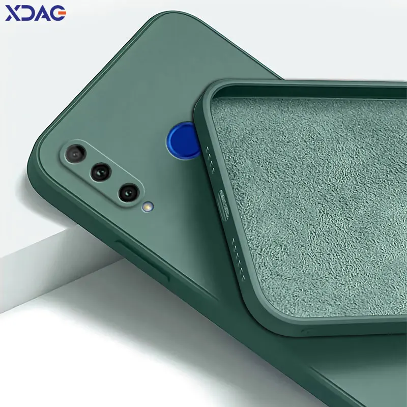 Funda cuadrada de silicona líquida de lujo para Honor 20 20E 20i 20S Pro Lite, protección completa, suave, armadura para teléfono móvil Honor20 20Pro - imagen 2