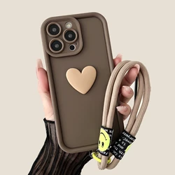 Funda Samsung Galaxy Cadena Muñeca Corazón 3D Silicona
