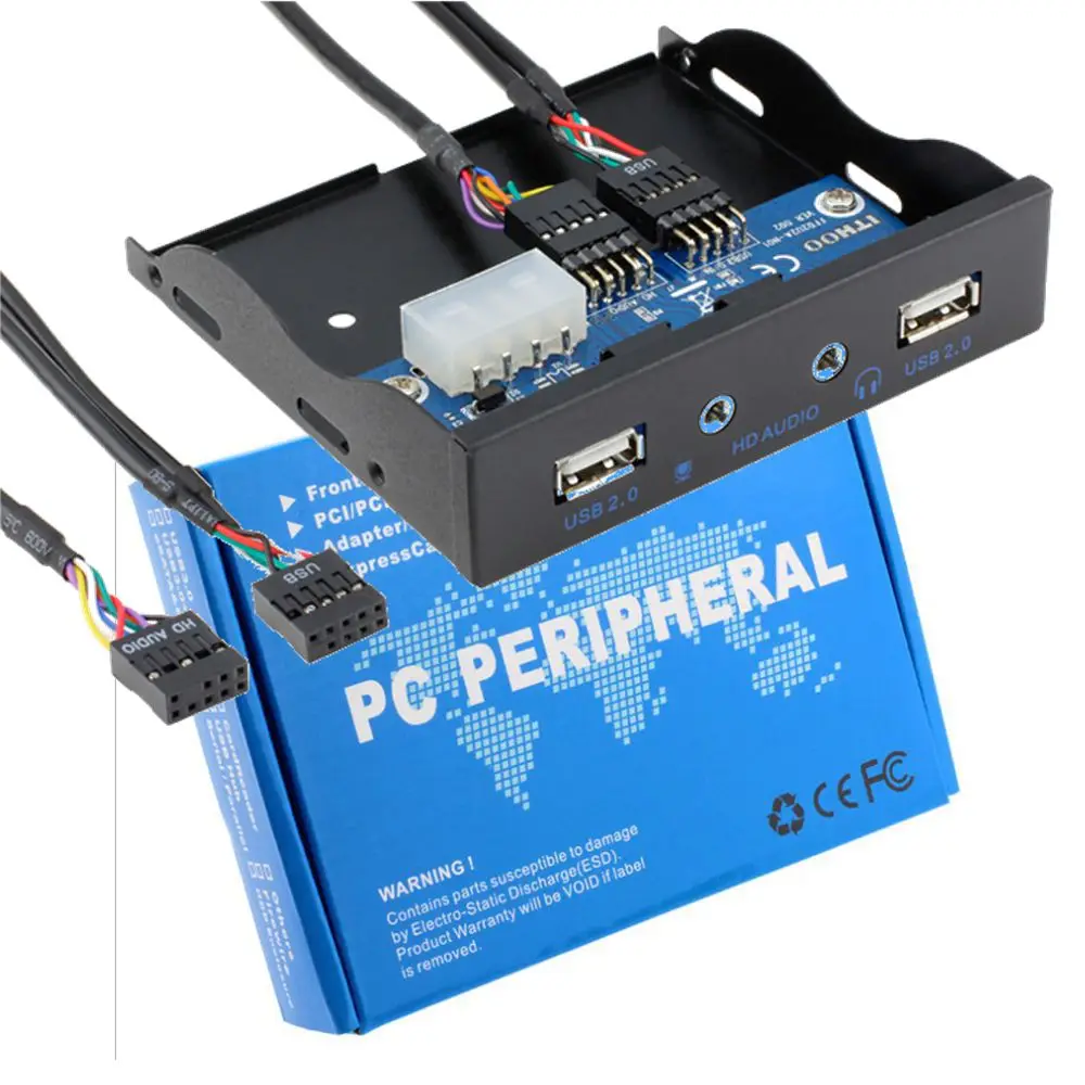 Panel frontal USB 2.0 del chasis + bit de unidad suave de escritorio de audio de alta definición - imagen 2