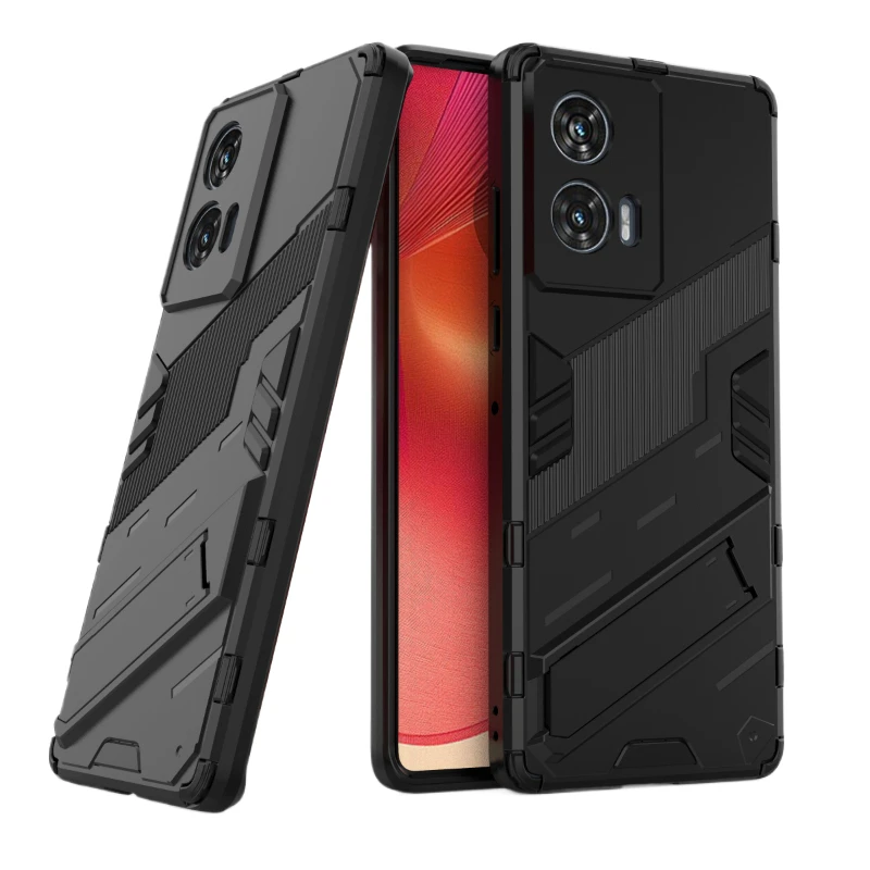Para Motorola MOTO Edge 50 Fusion 5G Funda trasera para teléfono armadura a prueba de golpes soporte magnético anticaída protección Coque Funda