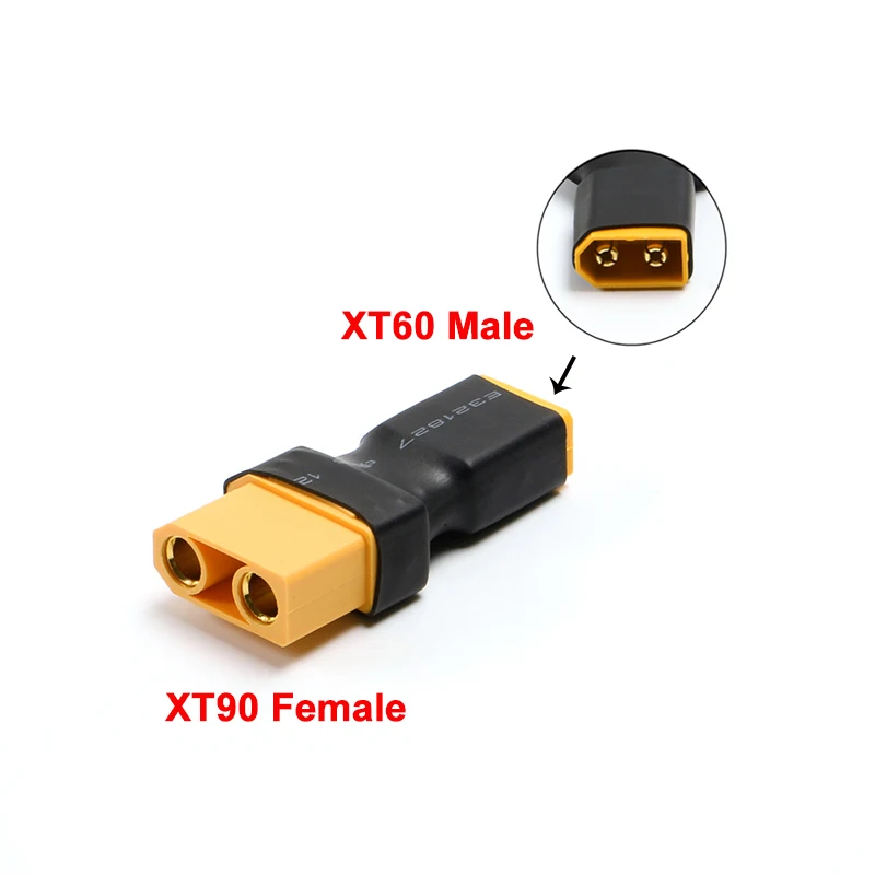 1 Uds adaptador DIY accesorios XT60 macho/hembra a XT90 hembra/macho adaptador de conversión de conector para batería RC - imagen 3