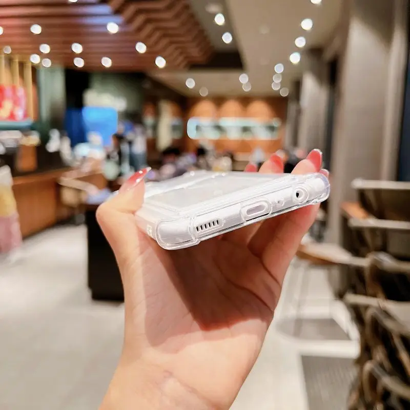 Funda tipo billetera con bolsa para tarjetas para Samsung Galaxy A53 A33 A73 A12 A13 A35 A52 A72 A55 A23 A24 A14 A54 A42 A21S A32 A34 Funda transparente - imagen 5