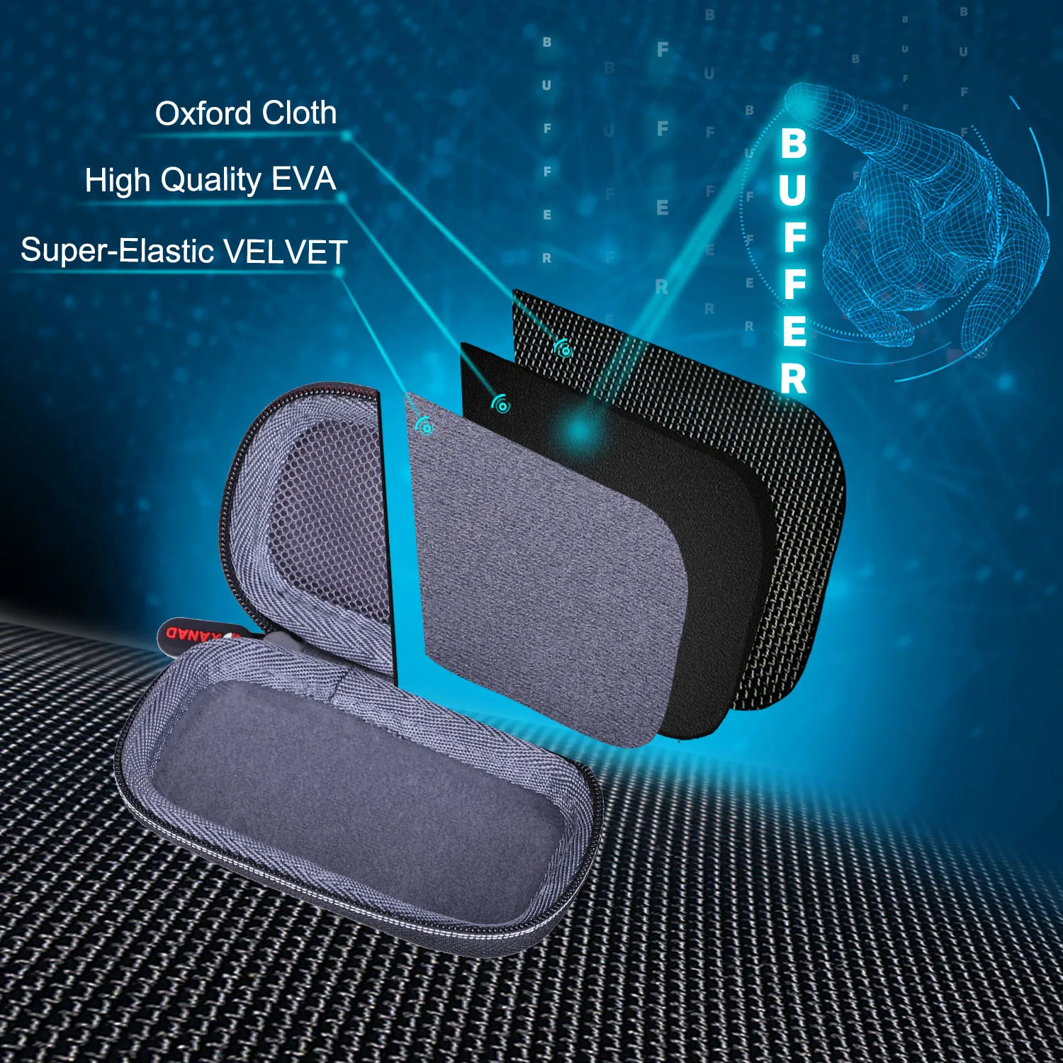 Estuche rígido XANAD EVA para SSD portátil SanDisk Extreme de 250 GB (SDSSDE60-250G-G25) Bolsa de almacenamiento de transporte protectora (solo estuche!) - imagen 4