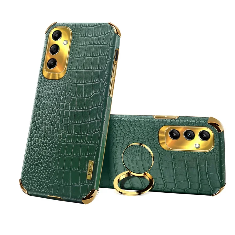 Funda chapada en cocodrilo para Samsung Galaxy A56 A36 A26 A16 5G A06 A15 A25 A35 A55 A54 A24 A34 A14 funda con soporte de anillo Coque - imagen 2