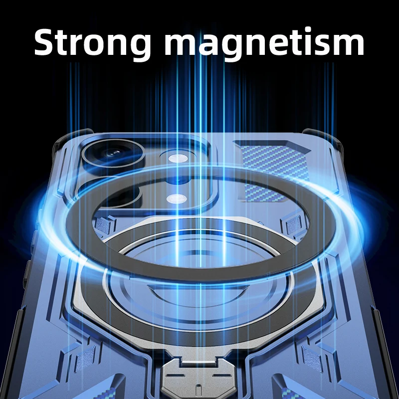 Funda de teléfono con soporte de Metal para Oppo Reno14 Pro, hoja magnética de hierro para Oppo Reno14, soporte чехол, Funda trasera para Reno14 - imagen 4