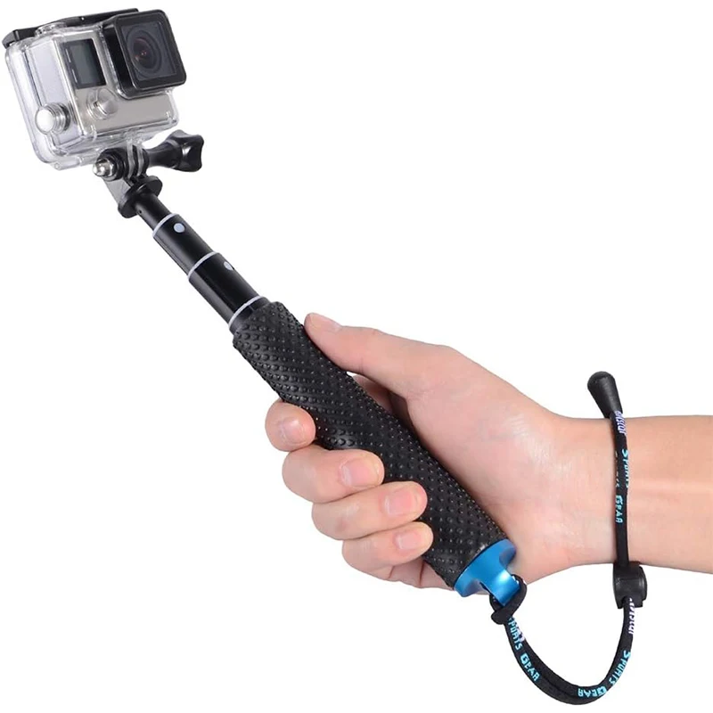 Palo de Selfie de mano extensible de aluminio, palo telescópico para GoPro Hero 13, 12, 11, 10, 9, 8, Insta360, X4, DJI Osmo Action 5 Pro 4 - imagen 4