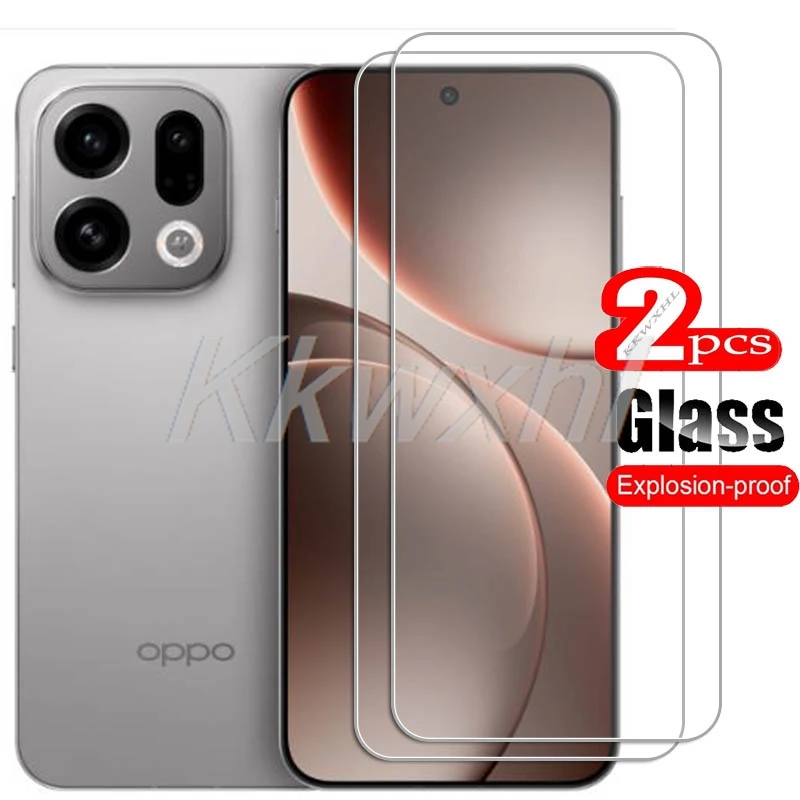 1/2 Uds 9H para OPPO Find X9 Pro cubierta de vidrio templado en OPPOFindX9Pro FindX9Pro FindX9 X9Pro Protector de pantalla película transparente