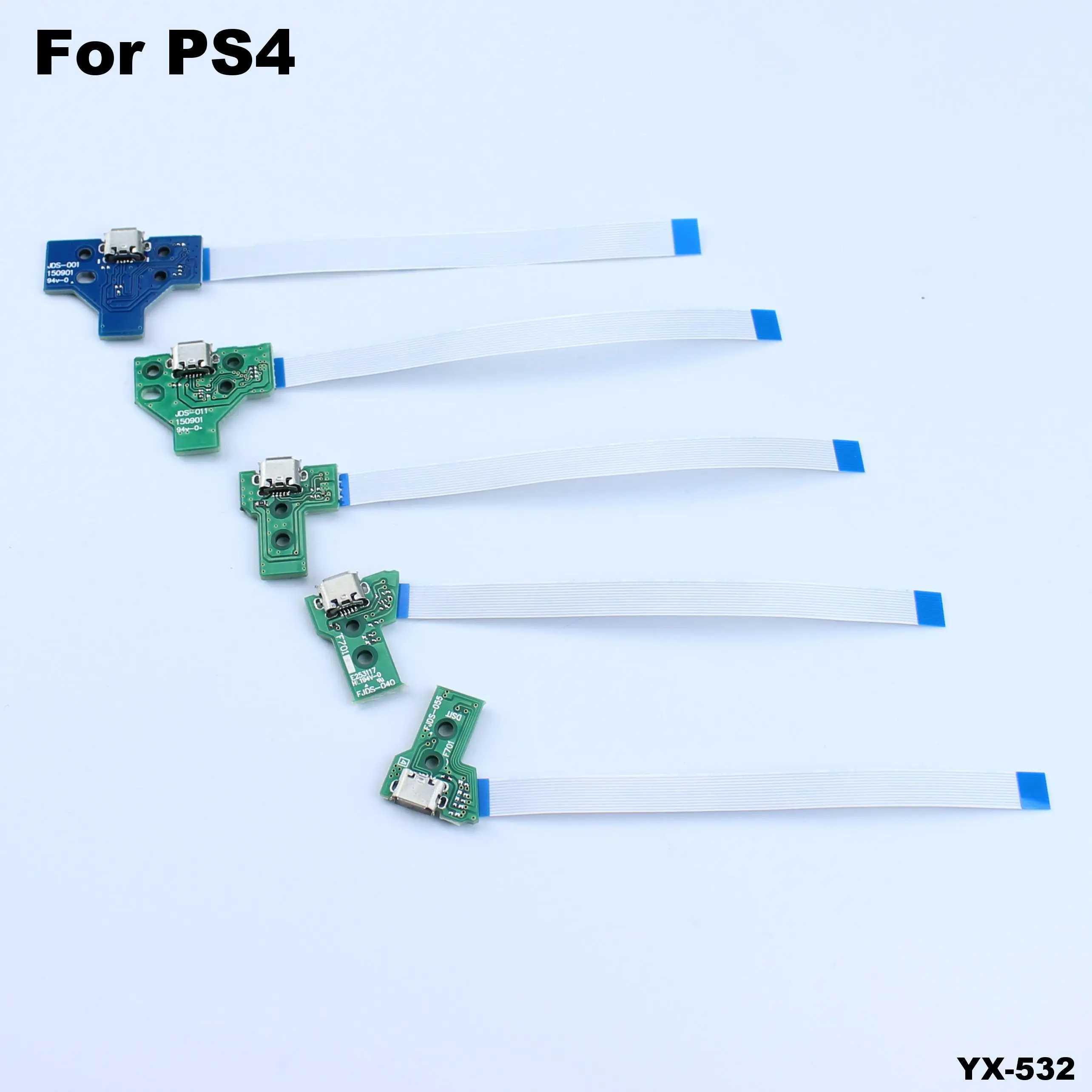 Puerto de carga USB, placa de circuito para controlador PS4, 12 Pines, JDS 011, 030, 040, 055, 14 pines, 001, 12P, 14P, 1 unidad - imagen 5