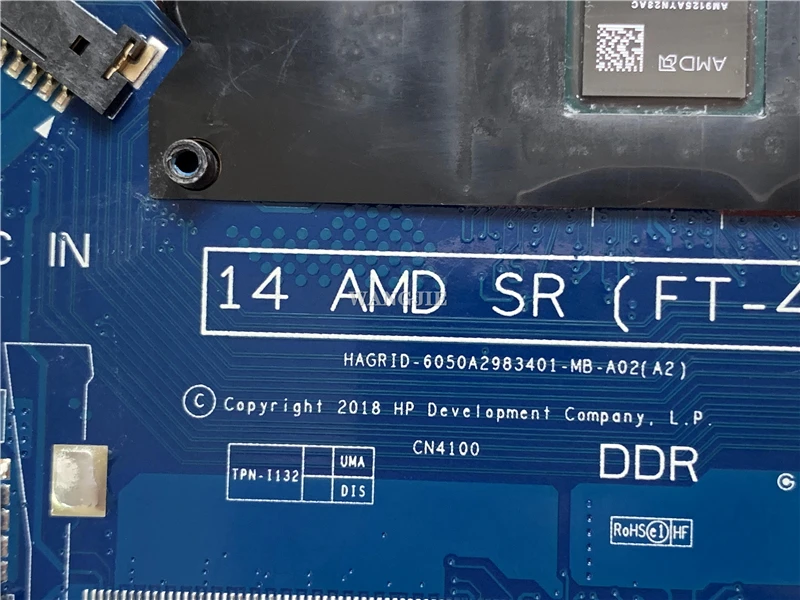 Para HP 14-CM 14T-CM 245 G7 placa base de computadora portátil L23390-601 L23390-501 L23390-001 L23391-601 A4-9125 CPU 6050A 2983401   100% funcionando - imagen 4