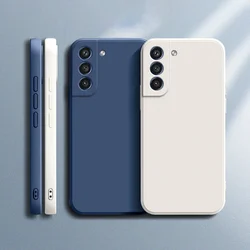 Funda de silicona líquida para Samsung Galaxy S21 FE, Plus y Ultra