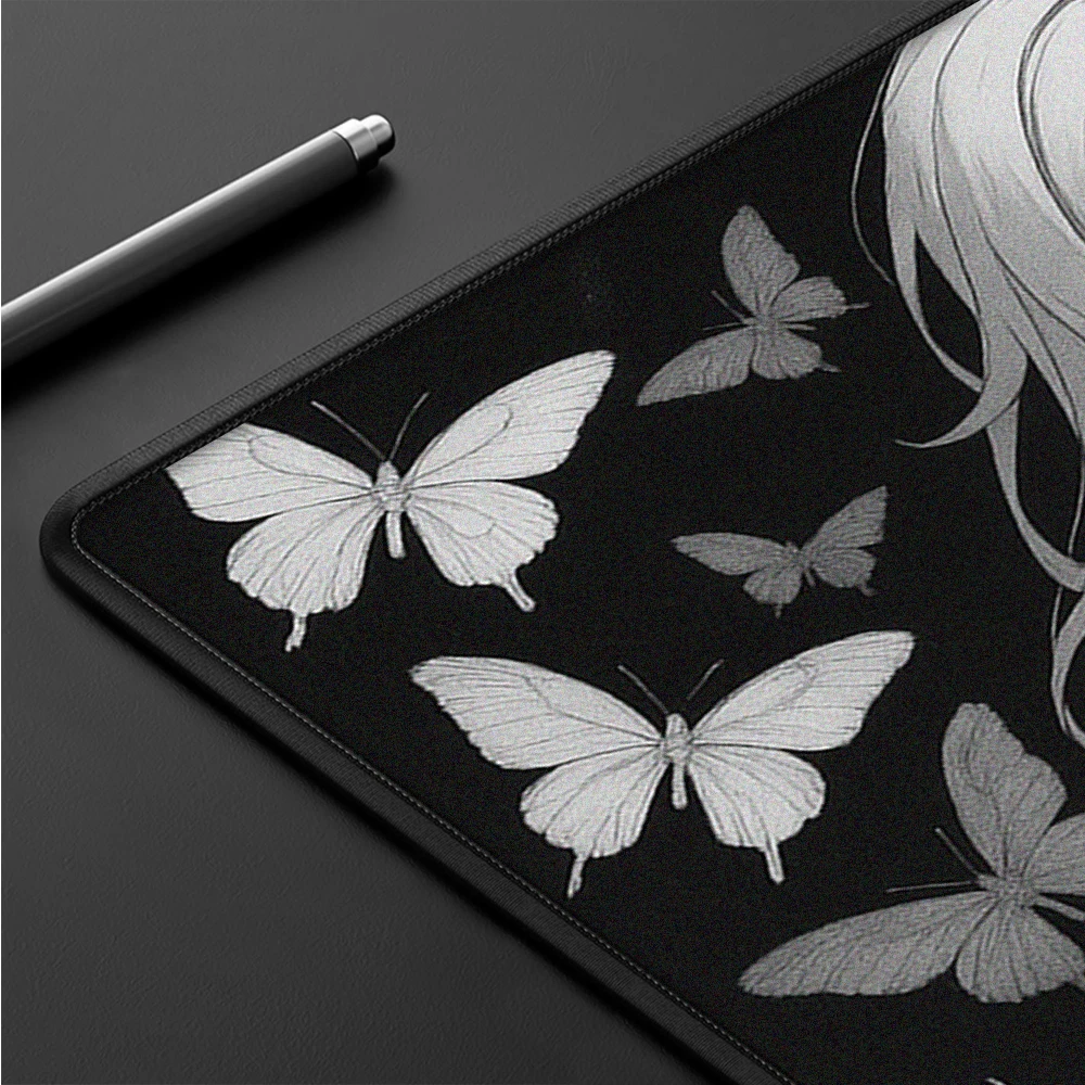 Alfombrilla de ratón de Anime Warrior Girl e-sports, alfombrilla de ratón para juegos de equilibrio, alfombrilla de ratón de ordenador con impresión HD, alfombrilla de escritorio para teclado profesional - imagen 3