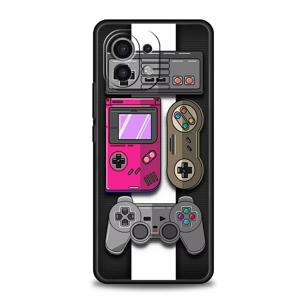 Funda de teléfono con Cassette de cinta para juegos de cámara Retro, funda para Xiaomi 15 14 13 12 Lite 14T 13T 12T Pro Poco X7 X6 X5 X4 X3 NFC F7 F6 Pro - imagen 2