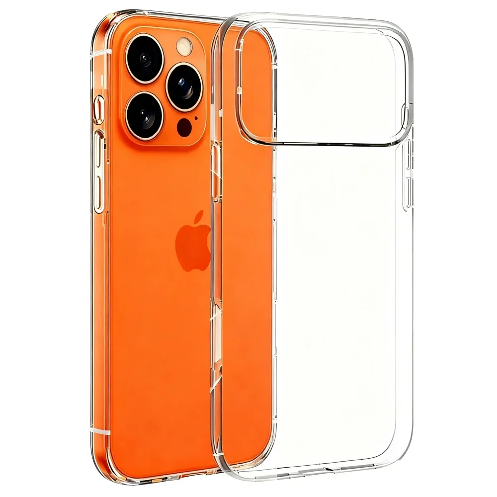 Para iPhone 17 Pro Max funda de teléfono transparente de silicona suave TPU fundas ultrafinas transparentes a prueba de golpes para iPhone 17 Air contraportada