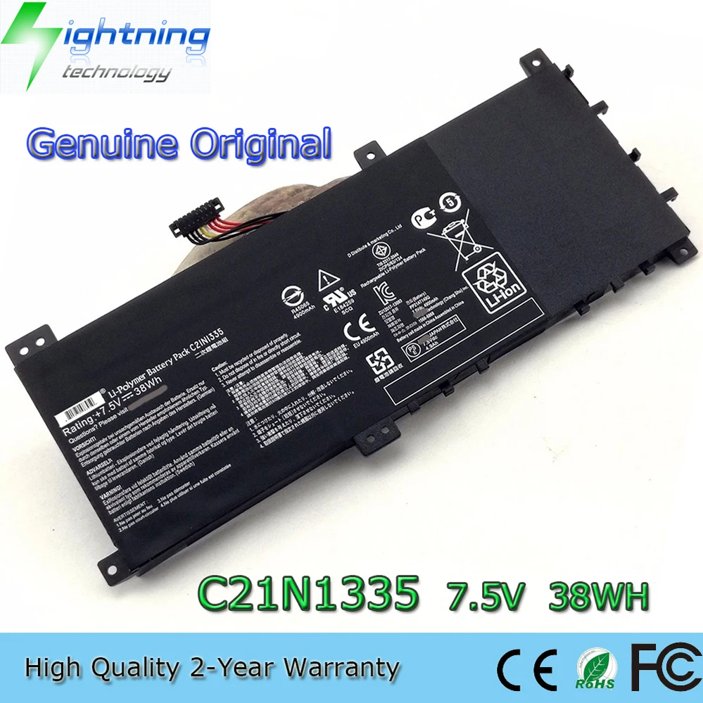 C21N1335 7.5V 38Wh Batería para portátil ASUS VivoBook S451 S451LA S451LB S451LN V451L V451 etc.