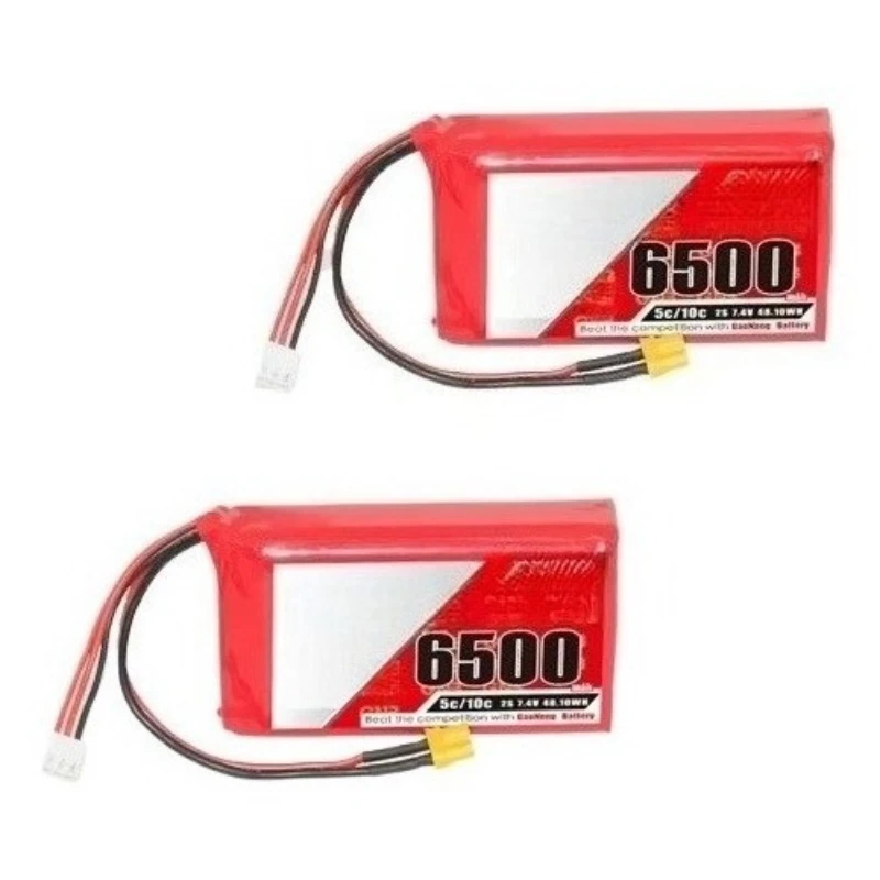 Para piezas de drones RC FPV receptor de Control remoto batería GNB 2S 7,4 V 6500mAh 5C/10C LiPo batería RadioMaster Boxer - imagen 2