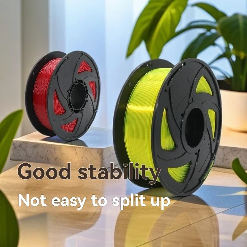 Filamento transparente multicolor PETG 3D de 1KG, 1,75mm, 1 rollo, 1KG, filamento 3D bien herido para impresora 3D y bolígrafo 3D - imagen 5