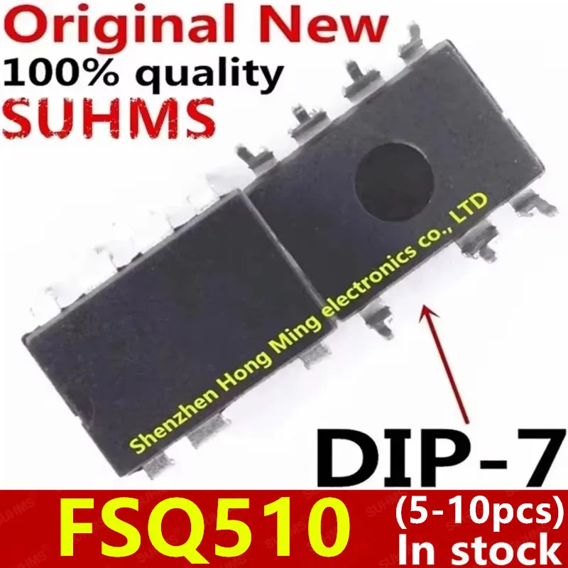 (5-10 piezas) 100% nuevo conjunto de chips FSQ510 DIP-7