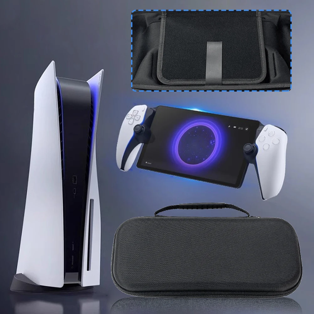Bolsa de transporte rígida EVA para consola de juegos PS5, bolsa de almacenamiento de consola de juegos portátil a prueba de golpes, accesorios de Portal - imagen 4