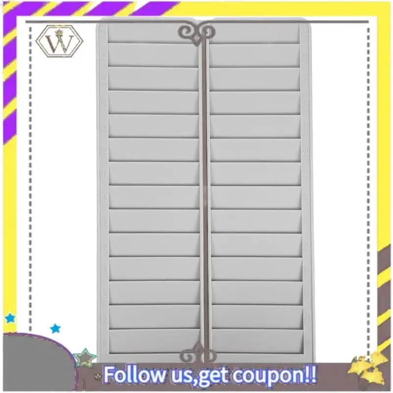 AU33-Tarjetero de asistencia Tarjetero perforado Tarjetas de visita con múltiples ranuras Ganizer Colgante de pared