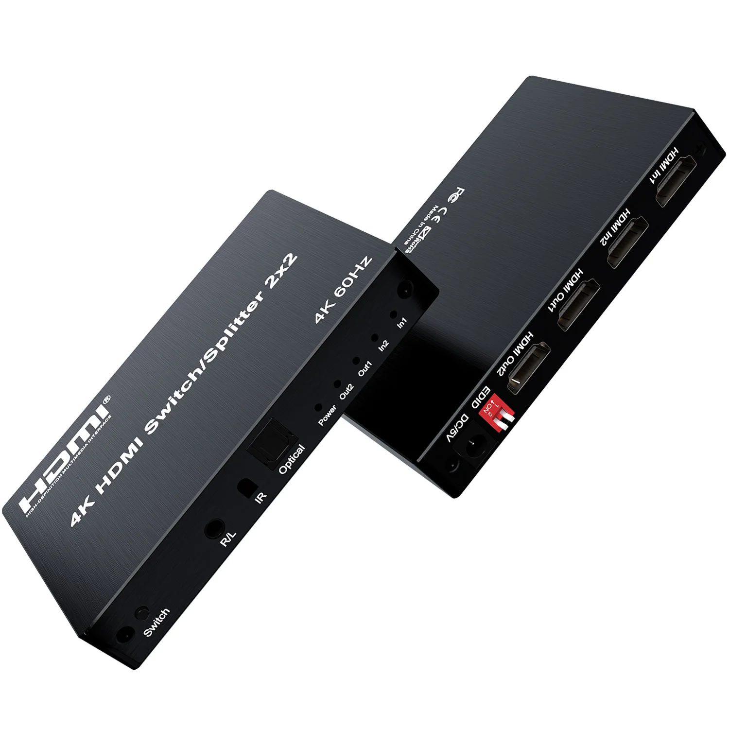 Divisor de interruptor HDMI 4K 60hz 2x2 2 en 2 salidas pantalla Dual Extractor de Audio convertidor de vídeo para PS4 Ps5 portátil PC a proyector de TV - imagen 4