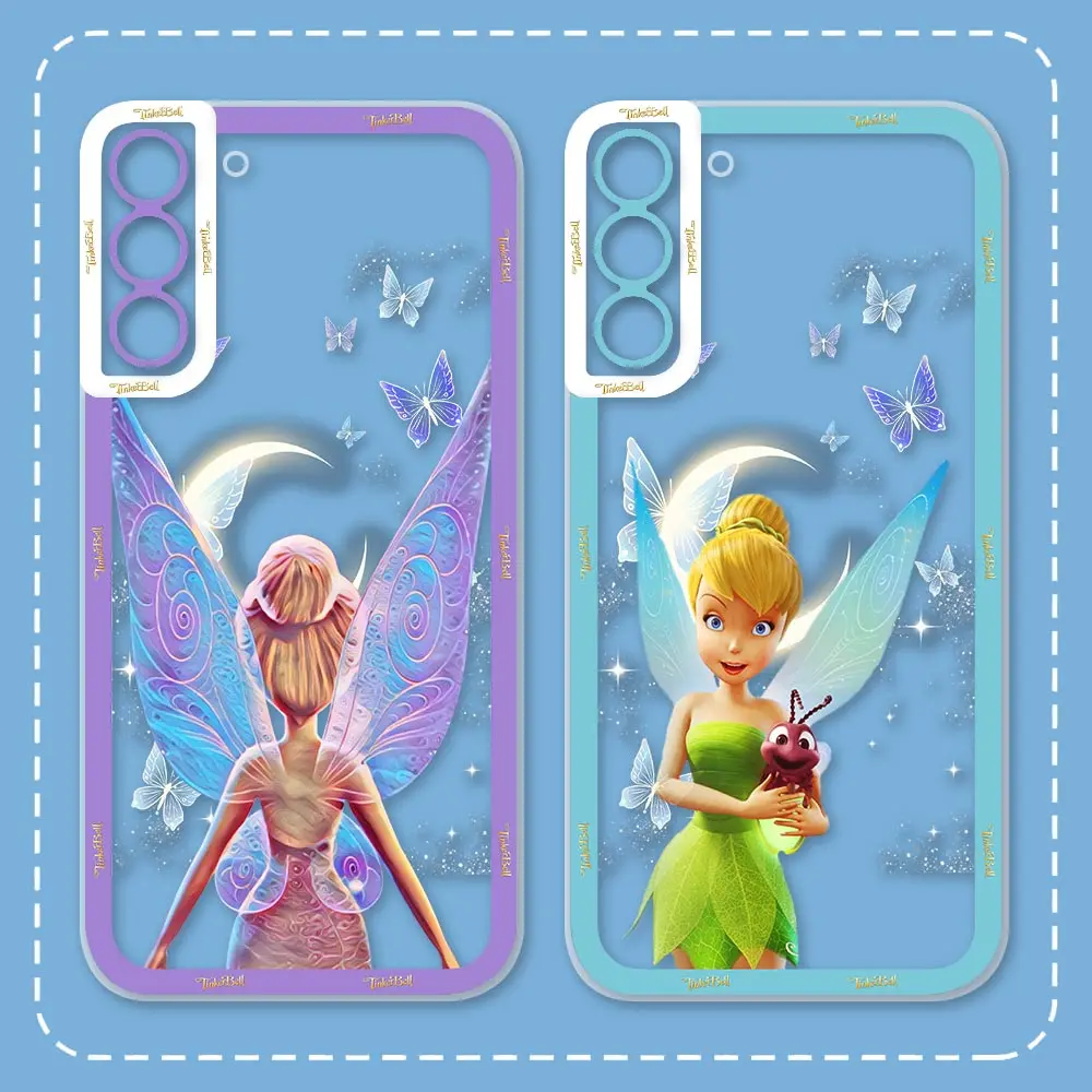 Bonita funda de teléfono T-Tinker Bell para Samsung Galaxy S24 S23 S22 S21 S20 FE Ultra S11 S10 Note 20 10 Ultra Plus Pro Lite A04 - imagen 2