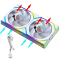 2 Ventiladores de Techo Reversibles Blancos