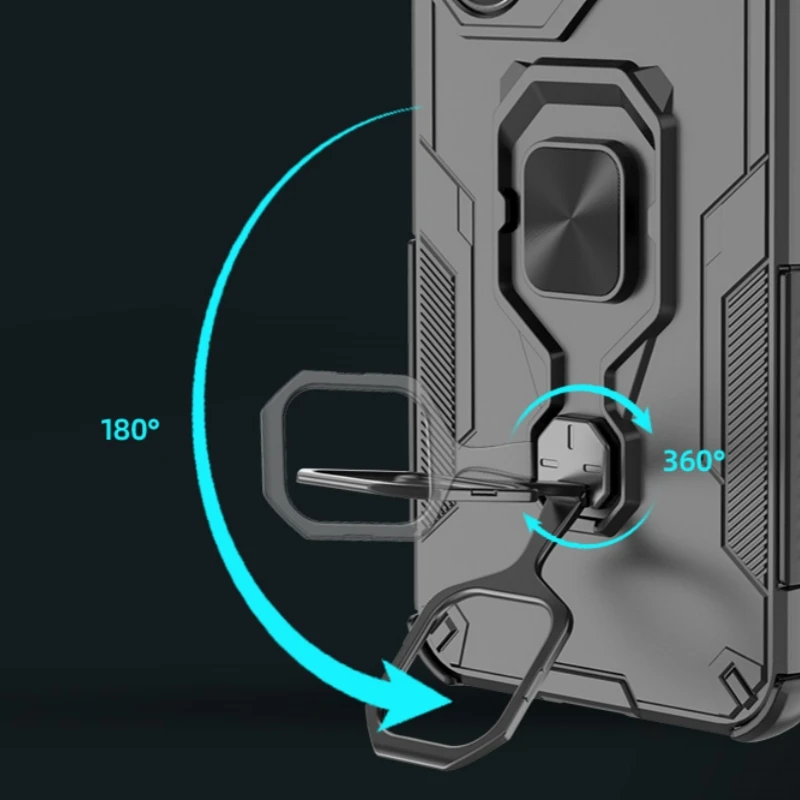 Para Poco X7 Pro funda Xiaomi Poco X7 Pro Capas parachoques atracción magnética adsorción soporte de anillo de Metal Fundas Poco X7 Pro - imagen 5