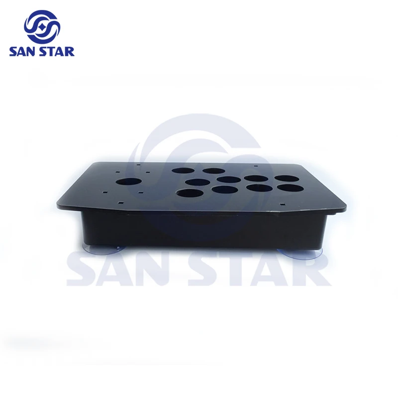 Panel de acrílico con 10 botones, caja de Joystick para juegos de Arcade, juegos de controlador de Hitbox, parte - imagen 4