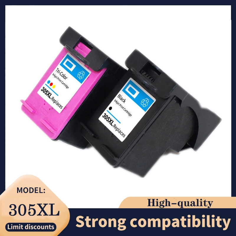 Vilaxh 305XL para HP 305 XL HP305 hp 305xl cartucho de tinta para impresora HP DeskJet 1255 4122 6422 6430 2332 1210 1212 4100 1212 - imagen 2
