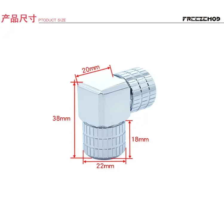 FREEZEMOD 90 grados OD12mm codo de montaje de tubería dura Anti-apagado tubo duro accesorios de conector de refrigeración de compresión BYGKN-E90 - imagen 2