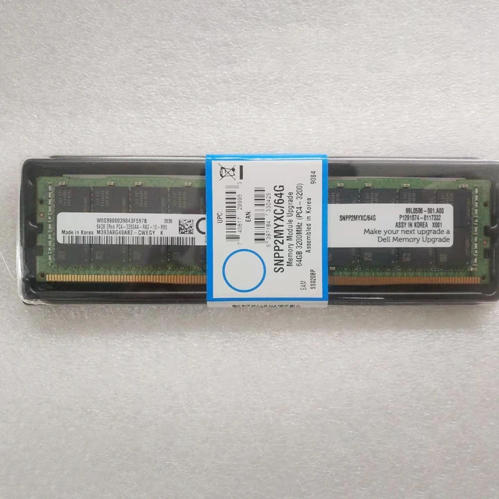 1 Uds memoria de servidor P2MYX 0P2MYX para DELL 64G 64GB DDR4 2RX4 3200AA RAM SNPP2MYXC/64G ECC RDIMM 3200 - imagen 5