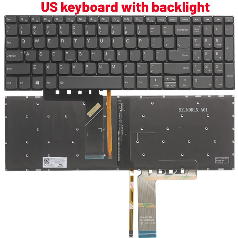 Para Lenovo IdeaPad 330-15 330-15AST 330-15IGM 330-15IKB 330-15ARR 720-15 720-15IKB teclado de ordenador portátil ruso/EE. UU./REINO UNIDO/español/francés - imagen 5