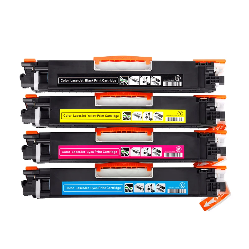 Cartucho de tóner CF350A 350A CF351A CF352A CF353A 130A compatible para hp Color LaserJet Pro MFP M176n M176 M177fw M177 - imagen 4