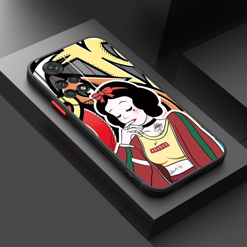 Disney Blancanieves translúcido para Redmi Note 13R, 13, 12, 12S, 12T, 11, 11T, 11E, 10 Pro Plus, 5G, funda trasera para teléfono - imagen 4